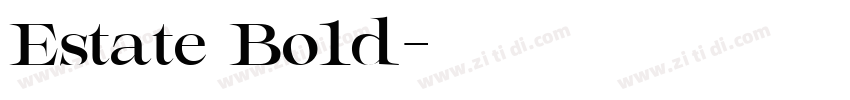 Estate Bold字体转换